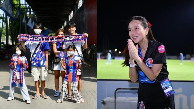 1692421646599028715.jpg 泰国美女领队伍伦盼(由)同时也是泰港俱乐部老板,昨天首胜之后感谢球迷.jpg